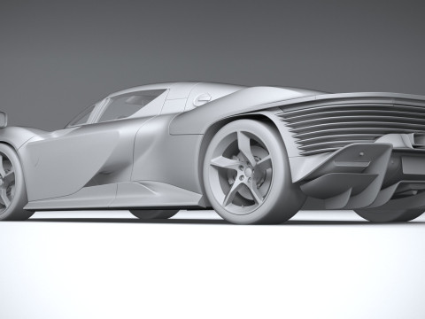 Ferrari Daytona SP3 2022 Model 3D