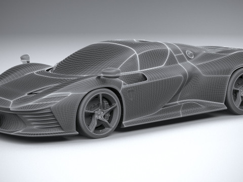 Ferrari Daytona SP3 2022 Model 3D