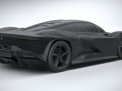 Ferrari Daytona SP3 2022 Model 3D