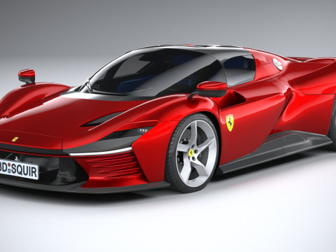 Ferrari Daytona SP3 2022 LowPoly 3D 模型