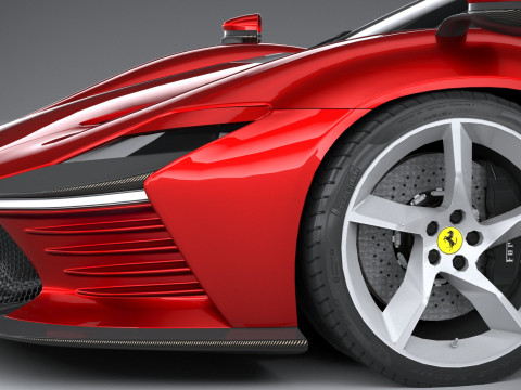 Ferrari Daytona SP3 2022 LowPoly 3D 模型