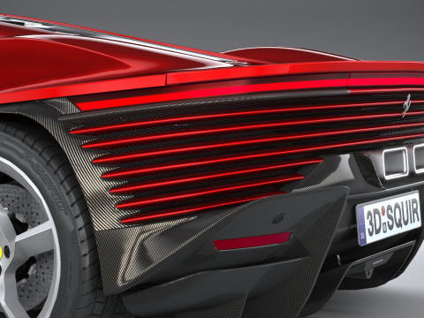 Ferrari Daytona SP3 2022 LowPoly 3D 模型