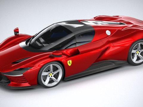 Ferrari Daytona SP3 2022 LowPoly 3D 模型