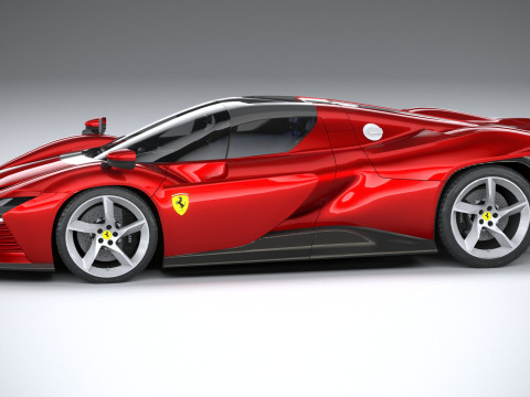 Ferrari Daytona SP3 2022 LowPoly 3D 模型