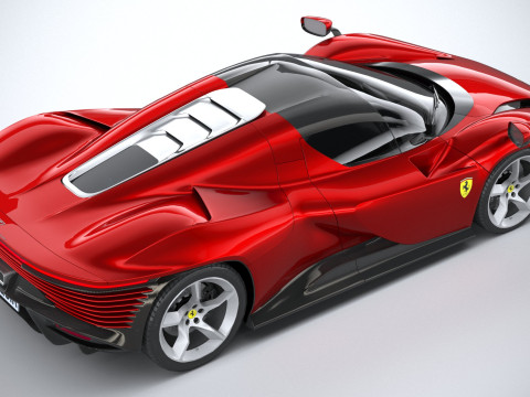 Ferrari Daytona SP3 2022 LowPoly 3D 模型
