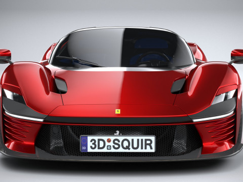 Ferrari Daytona SP3 2022 LowPoly 3D 模型