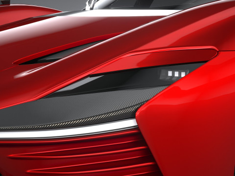 Ferrari Daytona SP3 2022 LowPoly 3D 模型