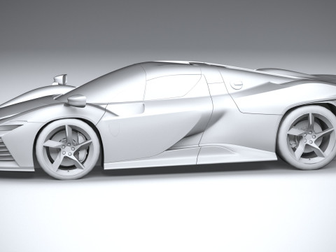 Ferrari Daytona SP3 2022 LowPoly 3D 模型
