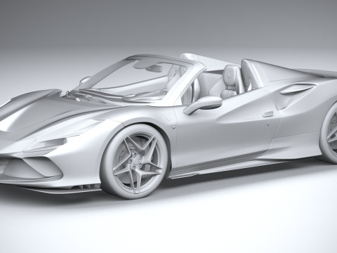 Ferrari F8 Spider 2020 3D Model