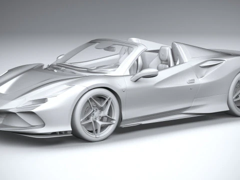 Ferrari F8 Spider 2020 3D Model