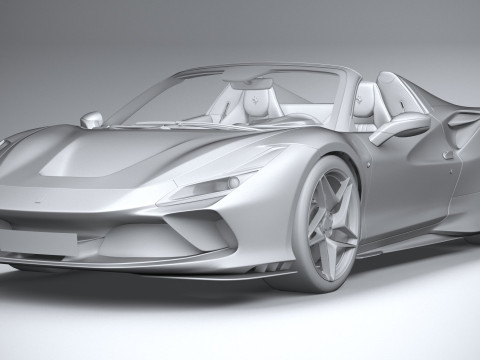 Ferrari F8 Spider 2020 3D Model