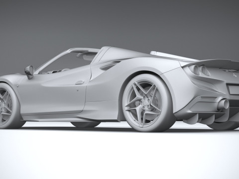 Ferrari F8 Spider 2020 3D Model