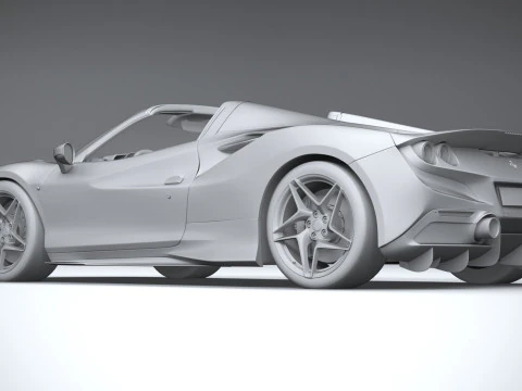 Ferrari F8 Spider 2020 3D Model