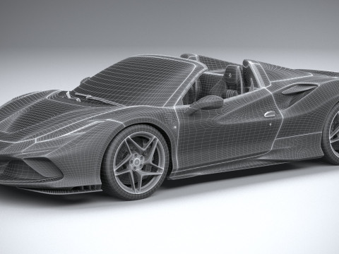 Ferrari F8 Spider 2020 3D Model