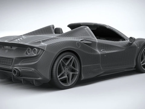 Ferrari F8 Spider 2020 3D Model