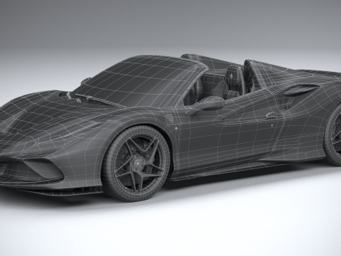 Ferrari F8 Spider 2020 3D Model