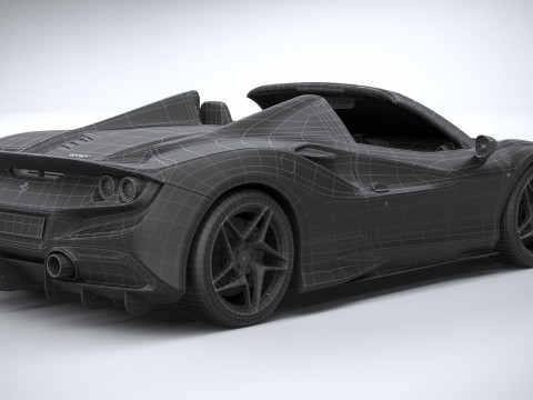 Ferrari F8 Spider 2020 3D Model