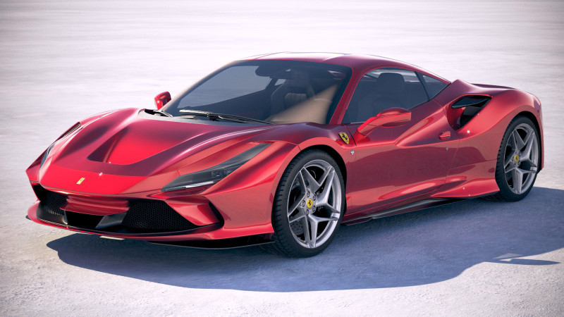 Ferrari F8 Tributo 2020 Modelo 3D .c4d .max .obj .3ds .fbx .stl .blend