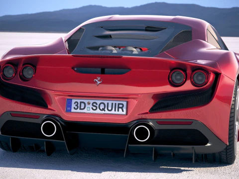 Ferrari F8 Tributo 2020 3D Model