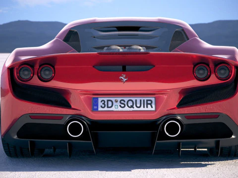 Ferrari F8 Tributo 2020 3D Model