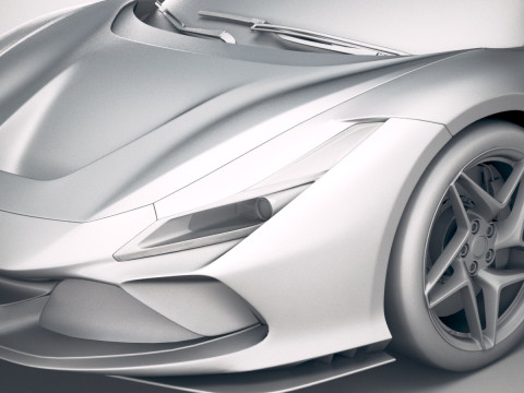 Ferrari F8 Tributo 2020 Modelo 3D