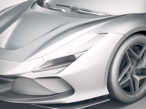 Ferrari F8 Tributo 2020 3D Model