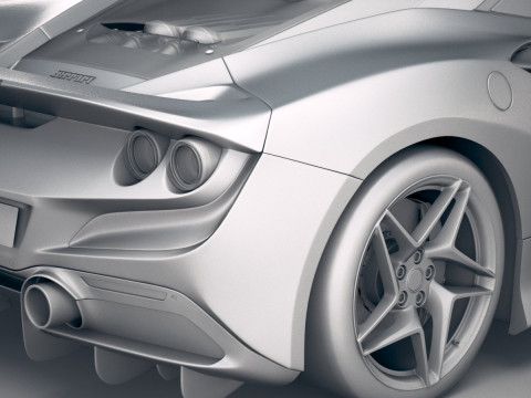 Ferrari F8 Tributo 2020 Modelo 3D