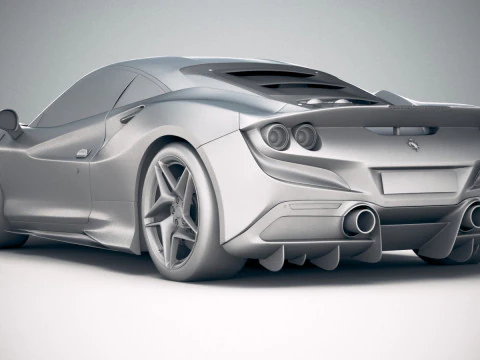 Ferrari F8 Tributo 2020 3D Model