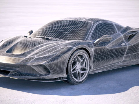 Ferrari F8 Tributo 2020 3D Model