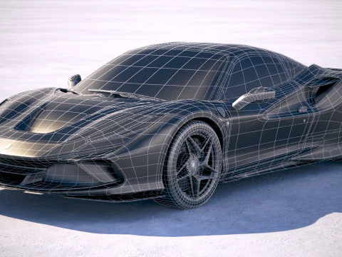 Ferrari F8 Tributo 2020 3D Model