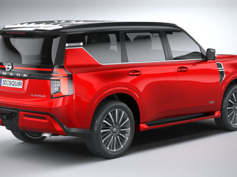 Nissan Armada 2025 3D 모델