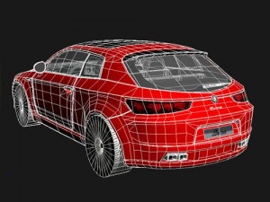 Alfa Romeo Brera LowPoly Modelo 3D