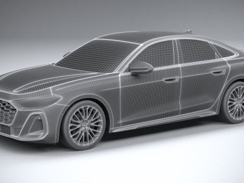 Audi A5 Sedan S-line 2025 3D Model