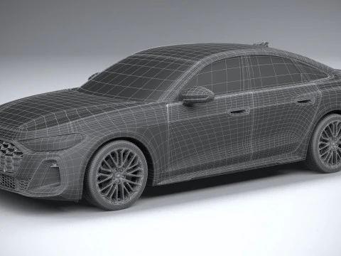 Audi A5 Sedan S-line 2025 3D Model