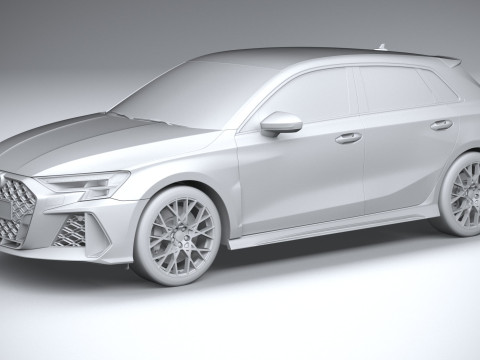 Audi RS3 2025 3D Model