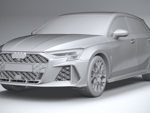 Audi RS3 2025 3D Model