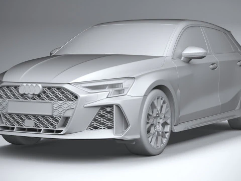 Audi RS3 2025 3D Model