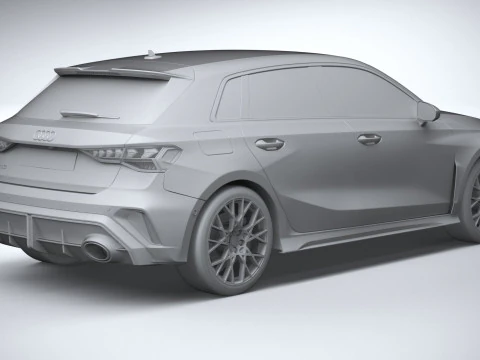 Audi RS3 2025 3D Model