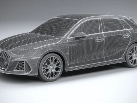 Audi RS3 2025 3D Model