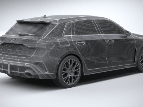 Audi RS3 2025 3D Model