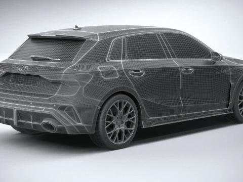 Audi RS3 2025 3D Model