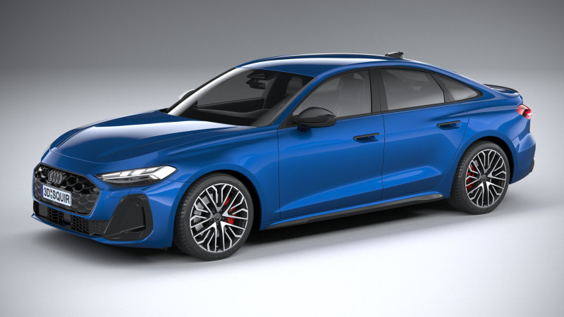 Audi S5 Sedan 2025 Modelo 3D .c4d .max .obj .3ds .fbx .stl .blend