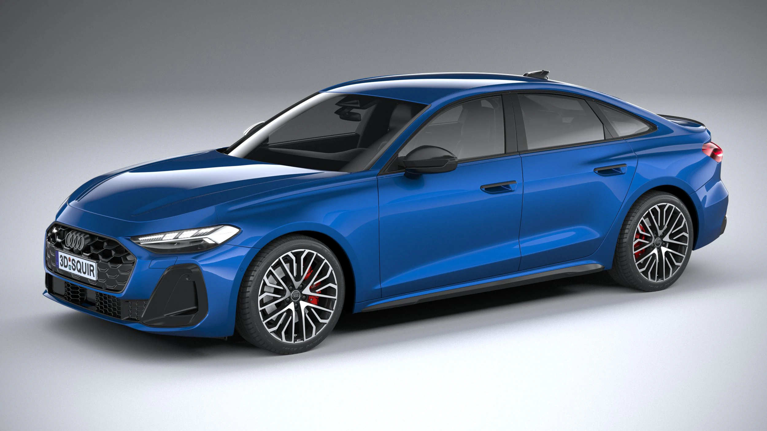Audi S5 Sedan 2025 3D Model .c4d .max .obj .3ds .fbx .stl .blend 