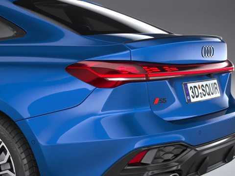Audi S5 Sedan 2025 3D Model