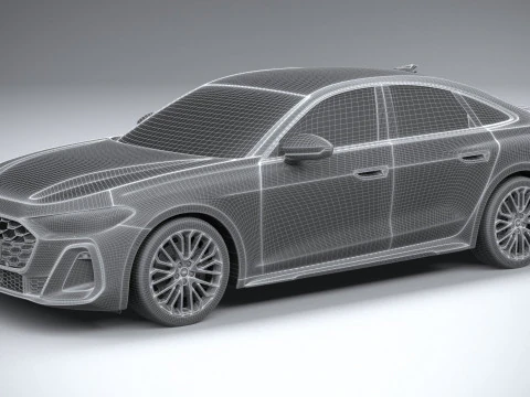 Audi S5 Sedan 2025 3D Model