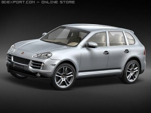 Porsche Cayenne S 2008 3D Model