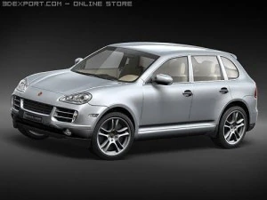 Porsche Cayenne S 2008 3D Modell
