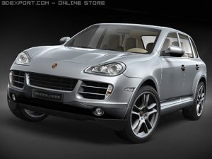 Porsche Cayenne S 2008 3D 模型
