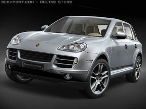 Porsche Cayenne S 2008 3D Model