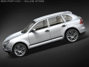 Porsche Cayenne S 2008 3D Model